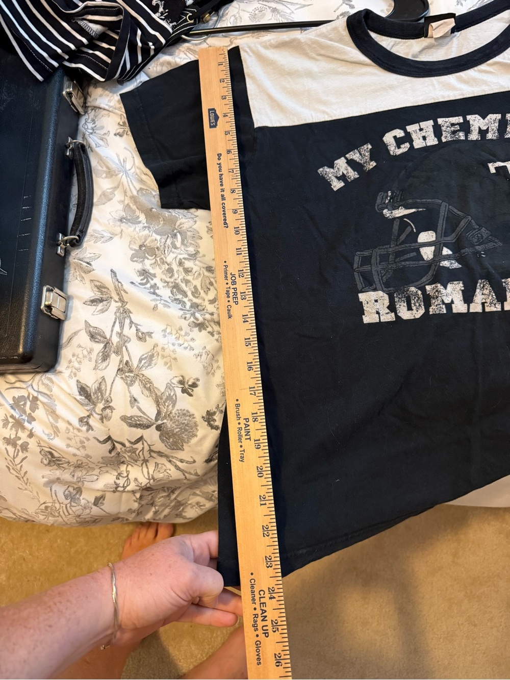 MCR Teenagers Black and White Ringer Tee Large, rare-vintage My Chemical Romance - Picture 8 of 8